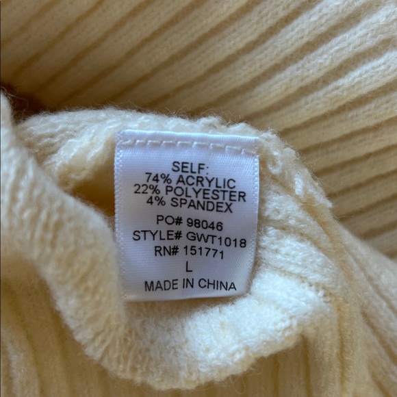 Gilli cream sweater floral bold design bishop cottagecore whimsy Garden size L - Picture 10 of 11